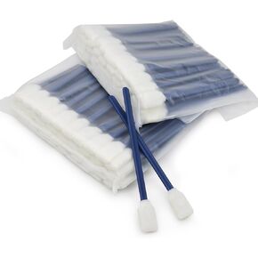 Wellgler's 200pcs Disposable Crevice Cleaning Brush，car air-Conditioning Vents Brush， Window Rails 、Door Rails、Refrigerator Gaps 、Toilet Gaps Brush （Orange）