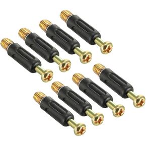 uxcell Furniture Connecting Fittings 6mm Thread Dia Screws Fastener Plastic Covered 8 Pcs