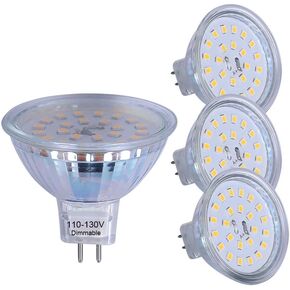 mr16 led Bulb dimmable 120v 110V 5w 2700K Warm White Soft White Spot Light Equivalent to 50w Halogen Bulb for Tracking Light MR16 Fixture