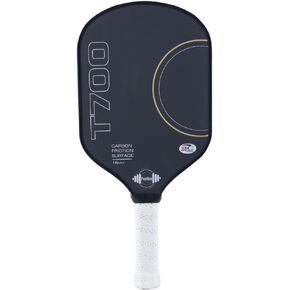USAPA Approved T700 Raw Carbon Fiber Pickleball Paddle with a Rev-Core Power Polymer Core, Charged Carbon Surface, 16mm Paddle Ultimate Spin, Control & Consistency, Anti Slip Sweat Absorbing Grip