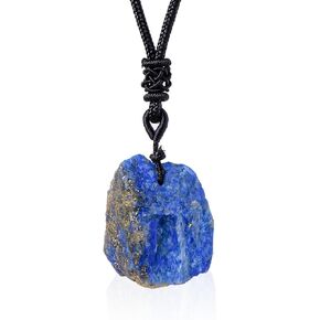 Natural Raw Stone Necklace Crystal Jewelry Handmade Necklaces Crystal Necklaces Gemstone Necklace for Men for Women Gifts