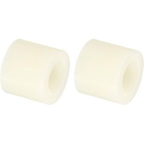 PATIKIL M8 Round Spacer Washer, 12 Pack Nylon 8.2mm ID x 14mm OD x 20mm L for M8 Screws Block 3D Printer TV Wall Mounting Electrical Outlet, Beige