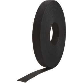 VELCRO Self-Grip Strap with Hook & Loop, 75' x 1", Black (VEL181), One Size