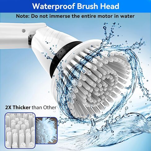 EB5 Electric Spin Scrubber, Cordless Cleaning Brush with 5 Replaceable Heads, Powerful Shower Scrubber for Bathroom Tile Floor Kitchen in Saudi Arabia