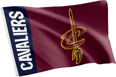 علم صبار الصحراء كليفلاند كافالييرز الرابطة الوطنية لكرة السلة NBA 100% بوليستر للاستخدام الداخلي والخارجي 3 × 5 أقدام أعلام الفريق (اسم الفريق) in Saudi Arabia