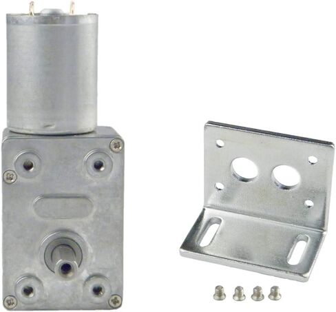 CHANCS محرك تخفيض السرعة 370WG 12V DC 0.6RPM DC دودة موتور تروس صلابة عالية محرك ثابت قوس in Kuwait