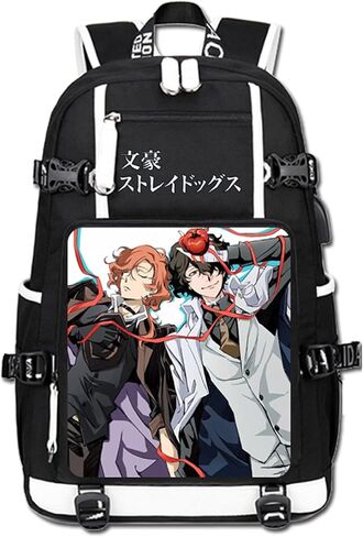 حقيبة ظهر Anime Bungo Stray Dogs حقيبة ظهر يومية حقيبة مدرسية حقيبة كتب in Kuwait