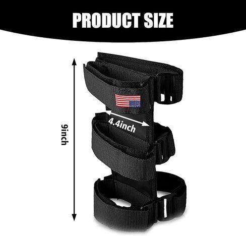 Pack-1 American Flag Car Fire Extinguisher Holder Strap, Adjustable Durable Fabric Vehicle Fire Extinguisher Mount, Compatible with Jeep Wrangler 1965-2022 JK JKU TJ CJ Gladiator (Red) in Saudi Arabia