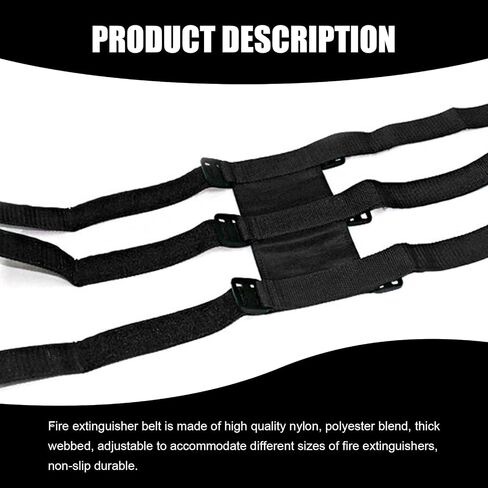 Pack-1 American Flag Car Fire Extinguisher Holder Strap, Adjustable Durable Fabric Vehicle Fire Extinguisher Mount, Compatible with Jeep Wrangler 1965-2022 JK JKU TJ CJ Gladiator (Red) in Saudi Arabia