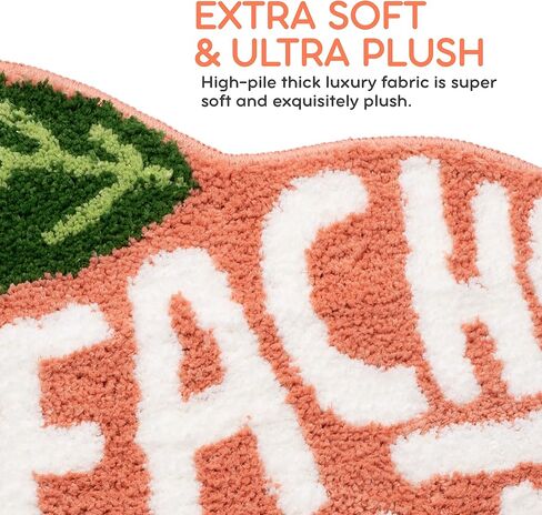 سجادة حمام بيتشي كلين - سجادة حمام خوخي - سجادة حمام لطيفة - سجادة حمام ديكور حمام خوخي - سجاد حمام خوخي فائق النعومة - سجادة حمام فخمة سميكة ديكور حمام - سجادة حمام صغيرة قابلة للغسل والتجفيف in Kuwait