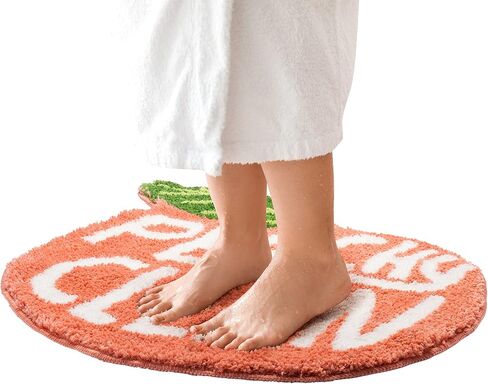 سجادة حمام بيتشي كلين - سجادة حمام خوخي - سجادة حمام لطيفة - سجادة حمام ديكور حمام خوخي - سجاد حمام خوخي فائق النعومة - سجادة حمام فخمة سميكة ديكور حمام - سجادة حمام صغيرة قابلة للغسل والتجفيف in Kuwait