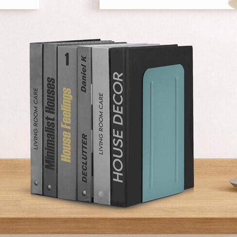 Acrimet Jumbo Premium Metal Bookends 9" (Heavy Duty) (Purple Color) (1 Pair) in Saudi Arabia