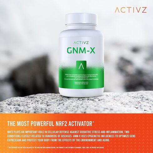 ACTIVZ - GNM-X - Ultimate Nrf2 Activator for Genetic Cellular Defense & Anti-Aging Power! Unlock Your Body's Potential with The Most Potent Epigenetic for Enhanced Well-Being & Longevity - 30 Capsule in Saudi Arabia