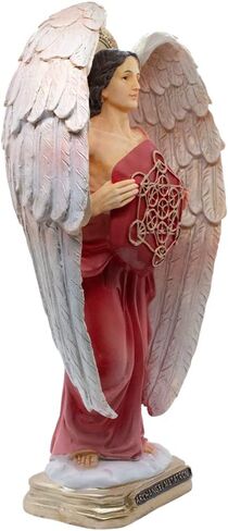 12" Archangel Metatron Indoor Statue | Religious Home Decoration | Metatron Holding The Sacred Geometrical Cube | Great Religious Gift for Housewarming and Graduation in Saudi Arabia