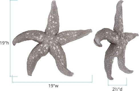 Howard Elliott Decorative Deep Starfish Figurine Hanging Wall Art, Small in Saudi Arabia