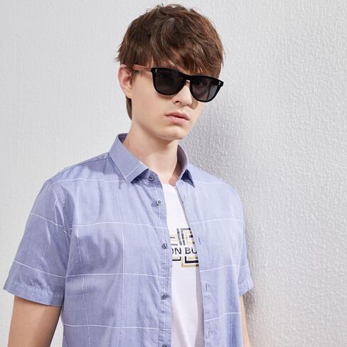 نظارات شمسية مستقطبة من KINGSEVEN Bubinga بتصميم كلاسيكي أنيق للرجال والنساء، عدسة عاكسة B5510 in Kuwait