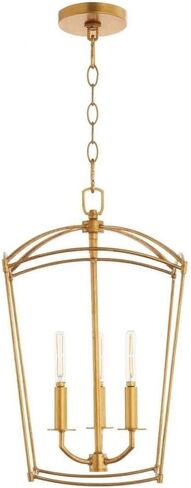 6812-3-74 Mantle Entry Light, 3-Light 180 Total Watts, Gold Leaf in Saudi Arabia
