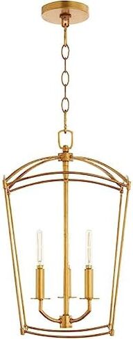 6812-3-74 Mantle Entry Light, 3-Light 180 Total Watts, Gold Leaf in Saudi Arabia