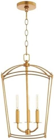6812-3-74 Mantle Entry Light, 3-Light 180 Total Watts, Gold Leaf in Saudi Arabia