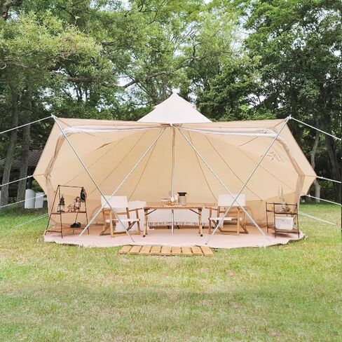 S'more 6 Pack 4mm Camping Rope Reflective Outdoor Guy Lines, High Guy Lines with Aluminum Guy line Adjuster Tensioners for Camping Tent, Tying Down Tarps, Outdoor Packaging (Brown, 13ft) in Saudi Arabia