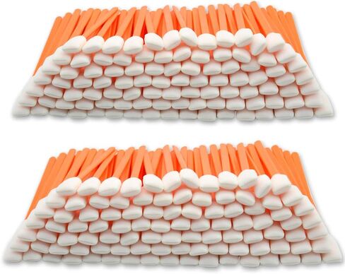Wellgler's 200pcs Disposable Crevice Cleaning Brush，car air-Conditioning Vents Brush， Window Rails 、Door Rails、Refrigerator Gaps 、Toilet Gaps Brush （Orange） in Saudi Arabia