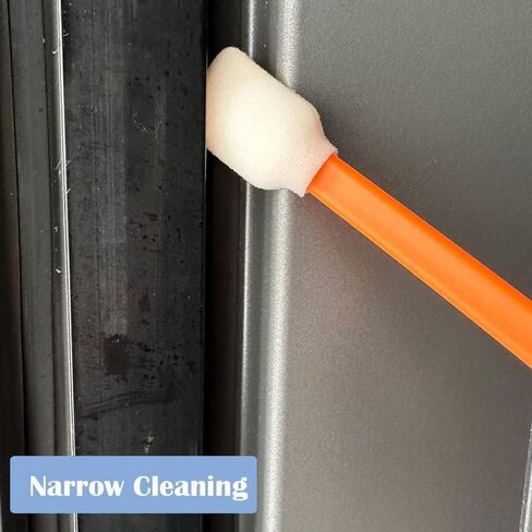 Wellgler's 200pcs Disposable Crevice Cleaning Brush，car air-Conditioning Vents Brush， Window Rails 、Door Rails、Refrigerator Gaps 、Toilet Gaps Brush （Orange） in Saudi Arabia