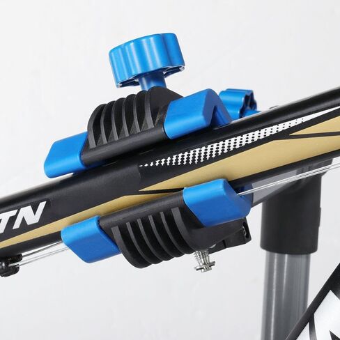 Yaheetech Bike Repair Stand Bicycle Workshop Stand Height Adjustable Bike Maintenance Rack w/ Tool Tray for Road & Mountain Bikes，Red/Blue in Kuwait