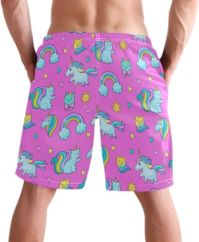 visesunny Black Gold Butterfly Summer Men's Swim Trunks Quick Dry Bathing Suits Beach Holiday Party Swim Shorts in Saudi Arabia