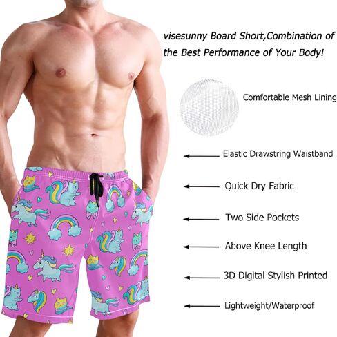 visesunny Black Gold Butterfly Summer Men's Swim Trunks Quick Dry Bathing Suits Beach Holiday Party Swim Shorts in Saudi Arabia