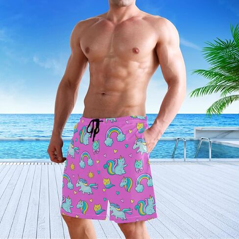 visesunny Black Gold Butterfly Summer Men's Swim Trunks Quick Dry Bathing Suits Beach Holiday Party Swim Shorts in Saudi Arabia