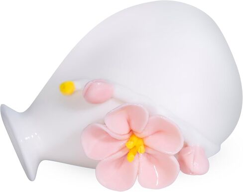 Handmade Ceramic Flower Vases, White with Plum Blossom Sculpture, Small (Long-Necked vase) in Saudi Arabia