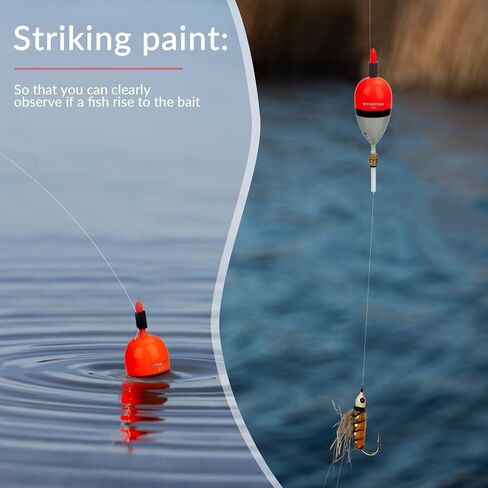 THKFISH Fishing Bobber Slip Bobber Fishing Floats for Crappie Balsa Bobbers for Panfish,Walleye,Salmon Floatage in Saudi Arabia