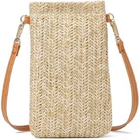 Summer Straw Beach Bag Tote Shoulder Bag Handwoven Purse Handbag for Women Girls Outdoor Casual Top Handle Cross Body Bag