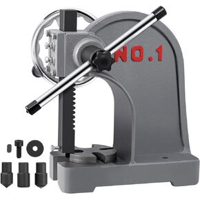 Arbor Press 1 Ton with Hand Wheel, Cast Iron Heavy duty 1 Ton Manual Arbor Press, 6.45" Maximum Height, Desktop Arbor Press, Metal Punch Press Machine for Stamping Forming Bending Stretching in Kuwait