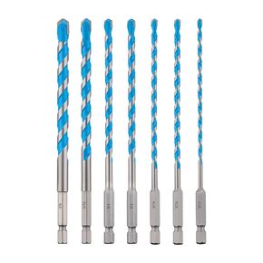 toolant Glass and Tile Drill Bit 10pc Set, Drill bits for Glass, Tiles, and Ceramics,1/4 Hex Shank