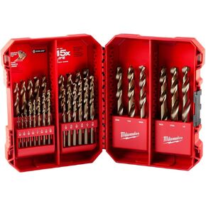 Milwaukee Electric Tools 48-89-2332 29Pc Cobalt Helix Drill Bit Set, Red