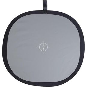 Andoer 24x24 inch Foldable Grey/White Balance Card 18% Grey Reference Reflector Grey Card with Carrying Bag
