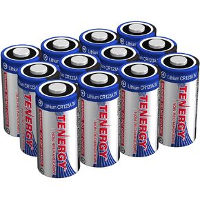 Tenergy 1500mAh 3V CR123A Lithium Battery, High Performance CR123A Cell Batteries PTC Protected, Smart Sensors Replacement CR123A Batteries, 40 Pack (Non-Rechargeable) in Kuwait