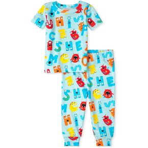 The Children's Place Baby And Toddler Boys Dino Snug Fit Cotton Pajamas