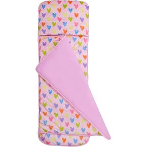Wildkin Kids Plush Nap Mat for Toddler Boys and Girls, Best Plush Nap Mat for Kids, Perfect for Daycare & Preschool Nap Mats, Features an Attached Blanket, Soft and Cozy Material (Confetti Peach)