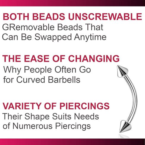 2 قطعة القرط الغضروف 16 جرام الأسود الجراحية الصلب سبايك Labret الشفاه خواتم الحاجب ثقب محارة الرخ مجوهرات أكثر أطوال in Kuwait