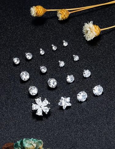14G Grade 23 Titanium Dermal Piercing Jewelry Hypoallergenic Dermal Base and Tops Internally Threaded Clear CZ Top Dermals Piercings Jewelry for Women Men Top Size 2mm 3mm 4mm in Saudi Arabia