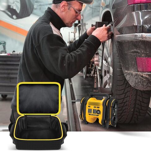 حقيبة ضاغط الهواء متوافقة مع منفاخ الإطارات DEWALT 20V MAX DCC020IB، منظم حامل تخزين الأدوات اللاسلكية مع جيب لحزمة البطارية ومجموعة الشحن (صندوق فقط) in Kuwait