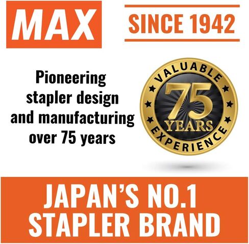 MAX USA CORP. EH-20F EH-20F دباسة وخرطوشة دباسة كهربائية مضادة للتكدس، غطاء 25 ورقة، رمادي، 3.3 بوصة × 3.2 بوصة × 6.6 بوصة in Kuwait