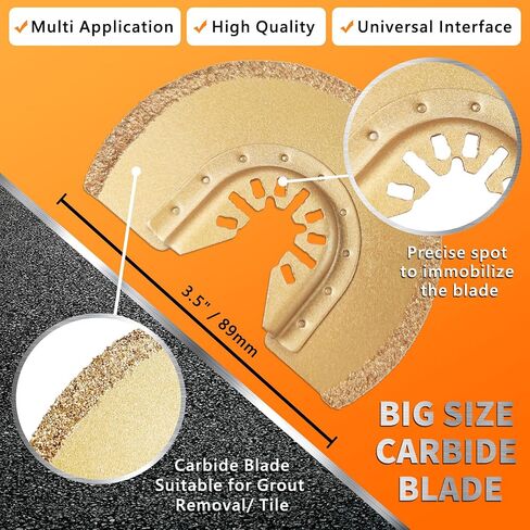 150Pcs Oscillating Saw Blades, Multi-Tool Blades Kit for DeWalt Ryobi | Bi-Metal Blades for Wood Metal Cutting, Oscillating Tool Accessories Tool Blade Kits for Makita, Rockwell, with Sanding Paper in Saudi Arabia
