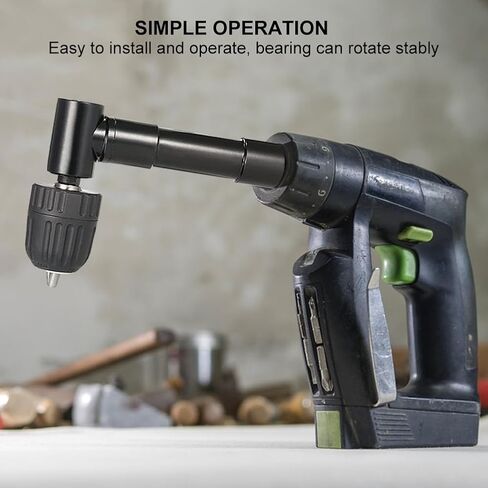90 Degree Angle Drill With 4 Keys, 0.8-10mm Right Angle Bend Extension, Right Angle Drill Attachment, Cordless Right Angle Drill Attachment Adapter 90 Degree Handle Chuck in Kuwait