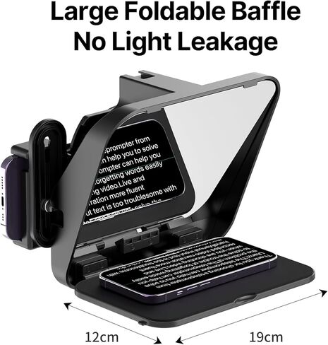 أجهزة تلقن محمولة للكاميرا iPad iPhone - زجاج مقسم شعاع عالي الدقة 70/30 مع جهاز تحكم عن بعد لكاميرا DSLR لتسجيل الفيديو على الهاتف الذكي in Kuwait