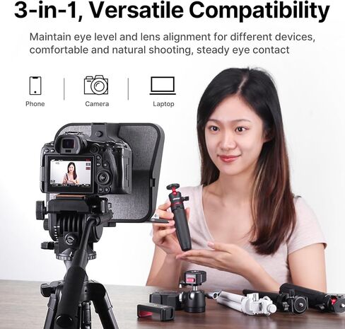 أجهزة تلقن محمولة للكاميرا iPad iPhone - زجاج مقسم شعاع عالي الدقة 70/30 مع جهاز تحكم عن بعد لكاميرا DSLR لتسجيل الفيديو على الهاتف الذكي in Kuwait