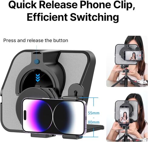 أجهزة تلقن محمولة للكاميرا iPad iPhone - زجاج مقسم شعاع عالي الدقة 70/30 مع جهاز تحكم عن بعد لكاميرا DSLR لتسجيل الفيديو على الهاتف الذكي in Kuwait