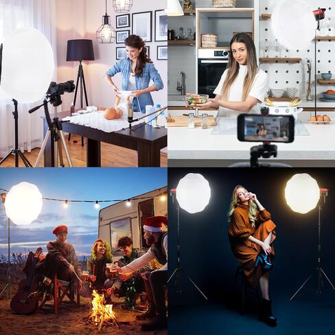 GVM Lantern Softbox Soft Light Modifier, 33inch, Quick-Setup Quick-Folding GVM Light Upgraded for GVM SD200B SD300B SD400B SD500B SD650B and Other Bowens Mount Light in Saudi Arabia